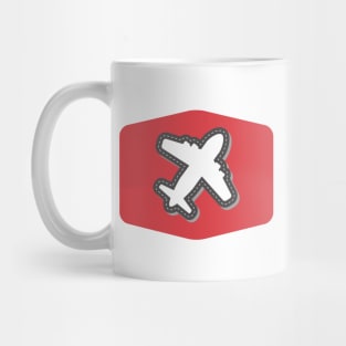 Plane in Red Mug